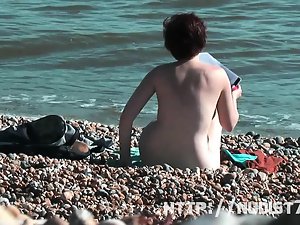 Real amateur  hidden nudist voyeur video