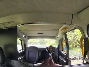 Female cab driver gets nice big black cock