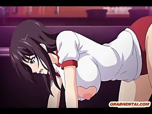 Busty anime hot poked wetpussy by her master