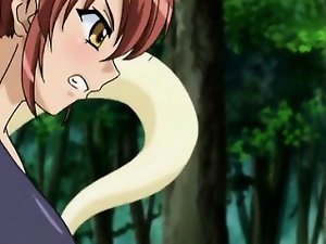 Hentai girl wrapped in tentacles and fucked
