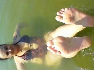 Feet Dangling In The Water (ItalFetish)