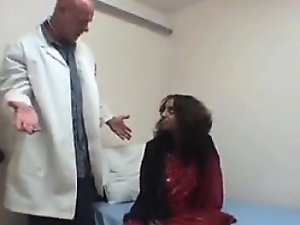 Attractive indian girl gets her small black pussy drilled w