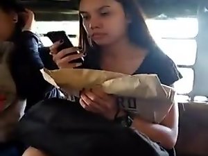 Foreign Chicks On The Bus Upskirt